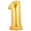 Gold Foil Number Balloon - 1